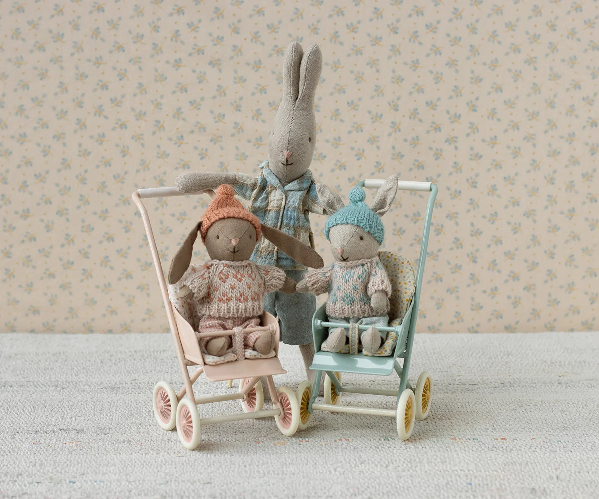 Maileg - Winter Rabbit Micro Sand Mint