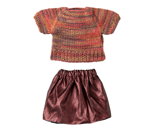 Maileg - Skirt and Knitted Blouse for Mum Mouse