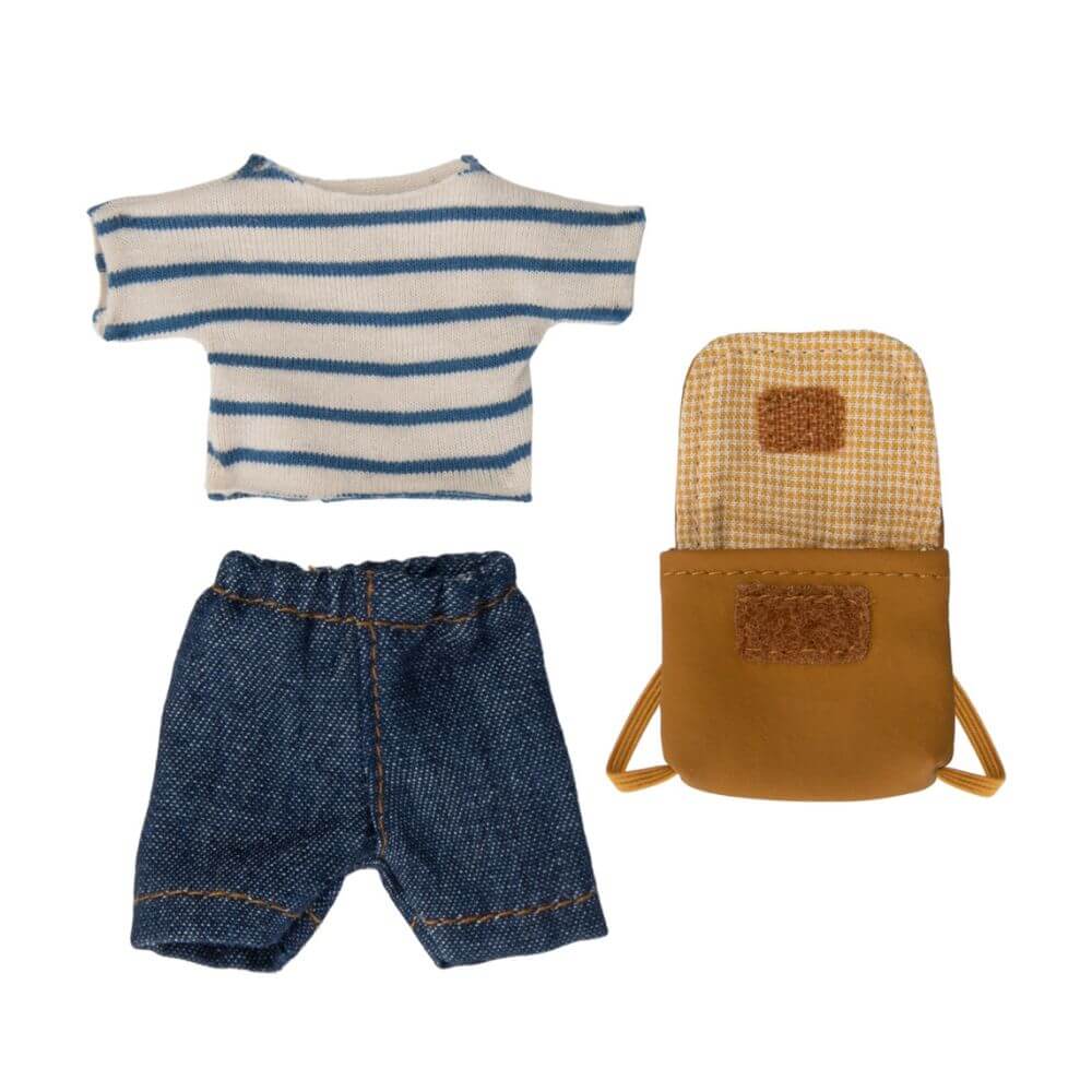 Maileg - Clothes and Bag for Big Brother Mouse