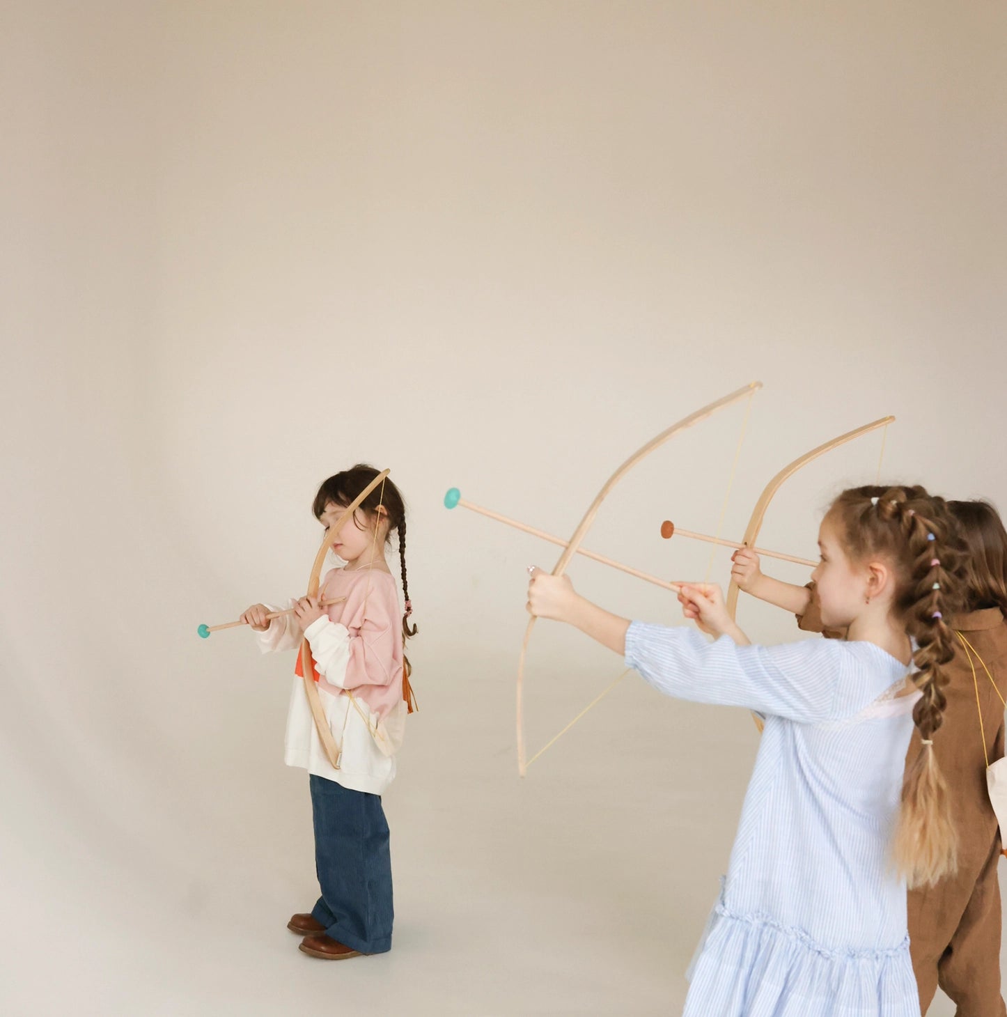 Babai - Bow and Arrows Wooden Cotton Set with a Goal