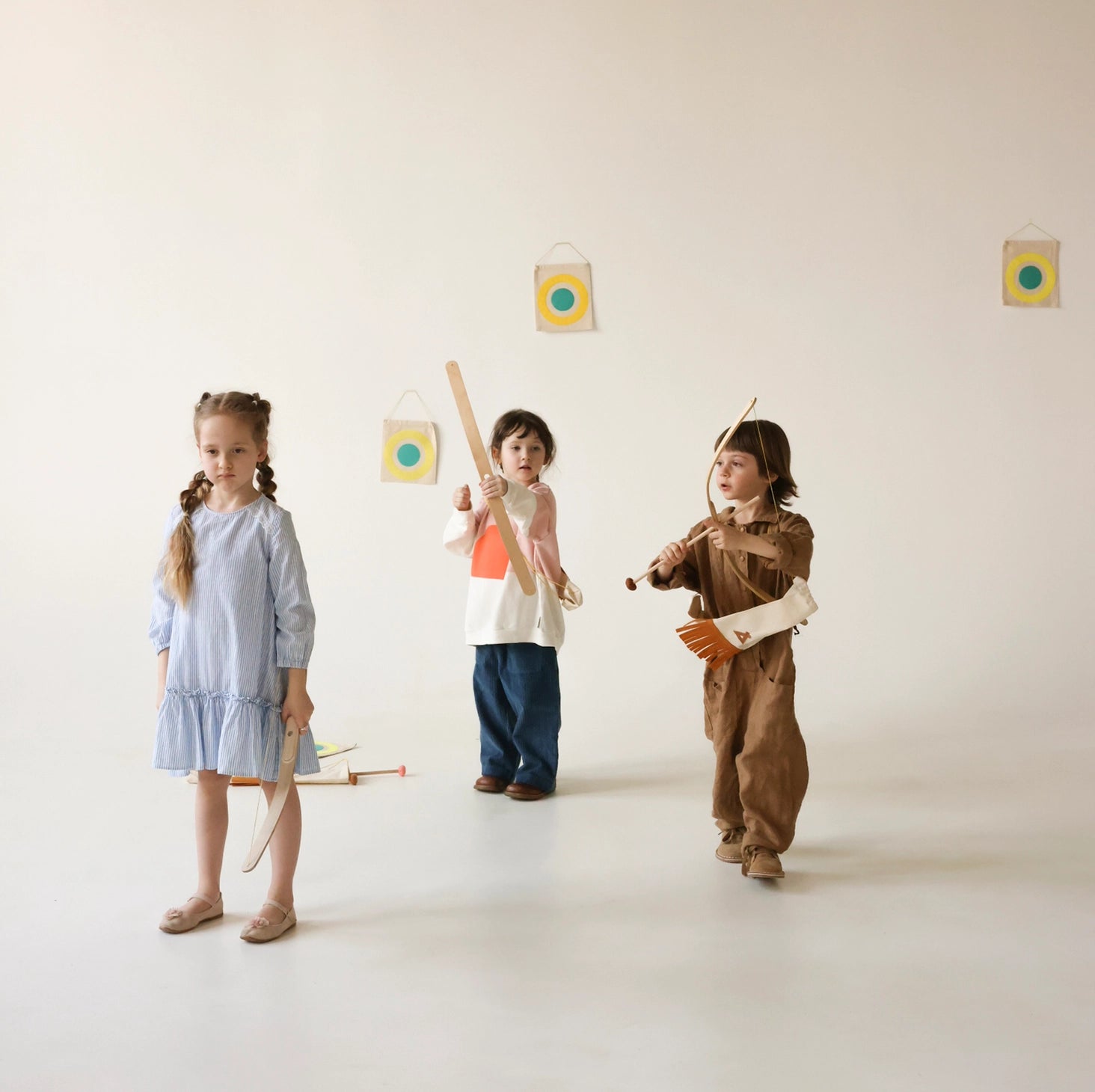 Babai - Bow and Arrows Wooden Cotton Set with a Goal