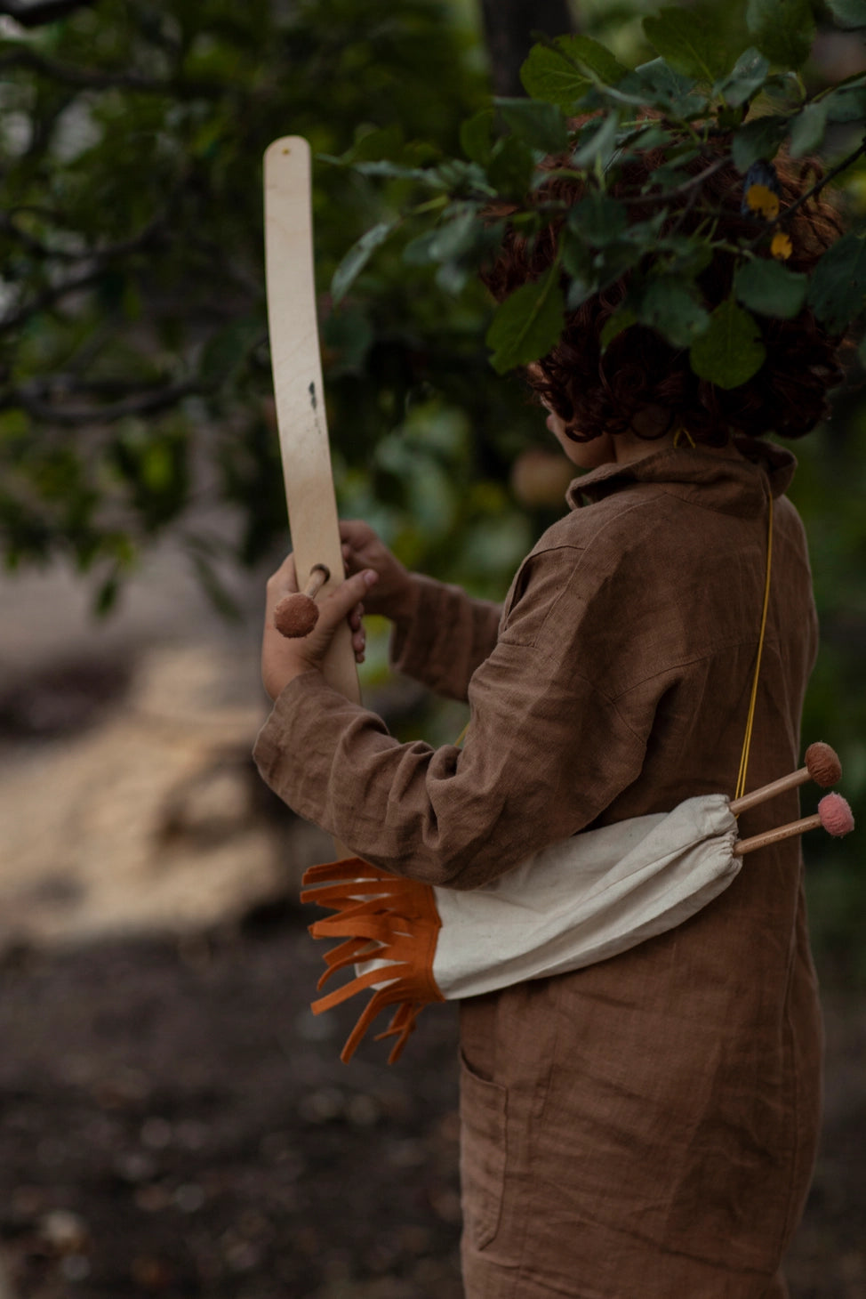 Babai - Bow and Arrows Wooden Cotton Set with a Goal