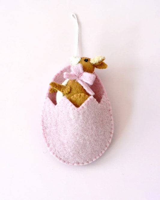 Tara Treasures - Easter Kangaroo Bush Baby in Egg Pouch