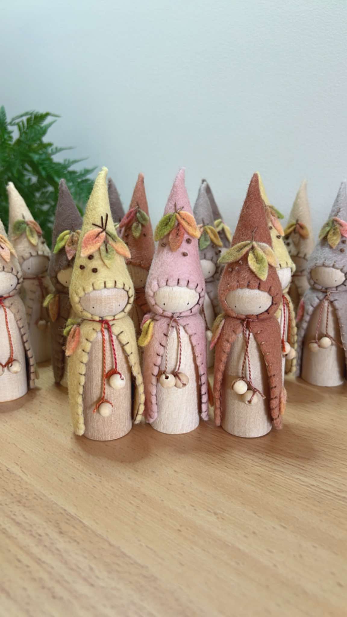 Deb’s Steiner Dolls - Autumn Leaf Gnome Large