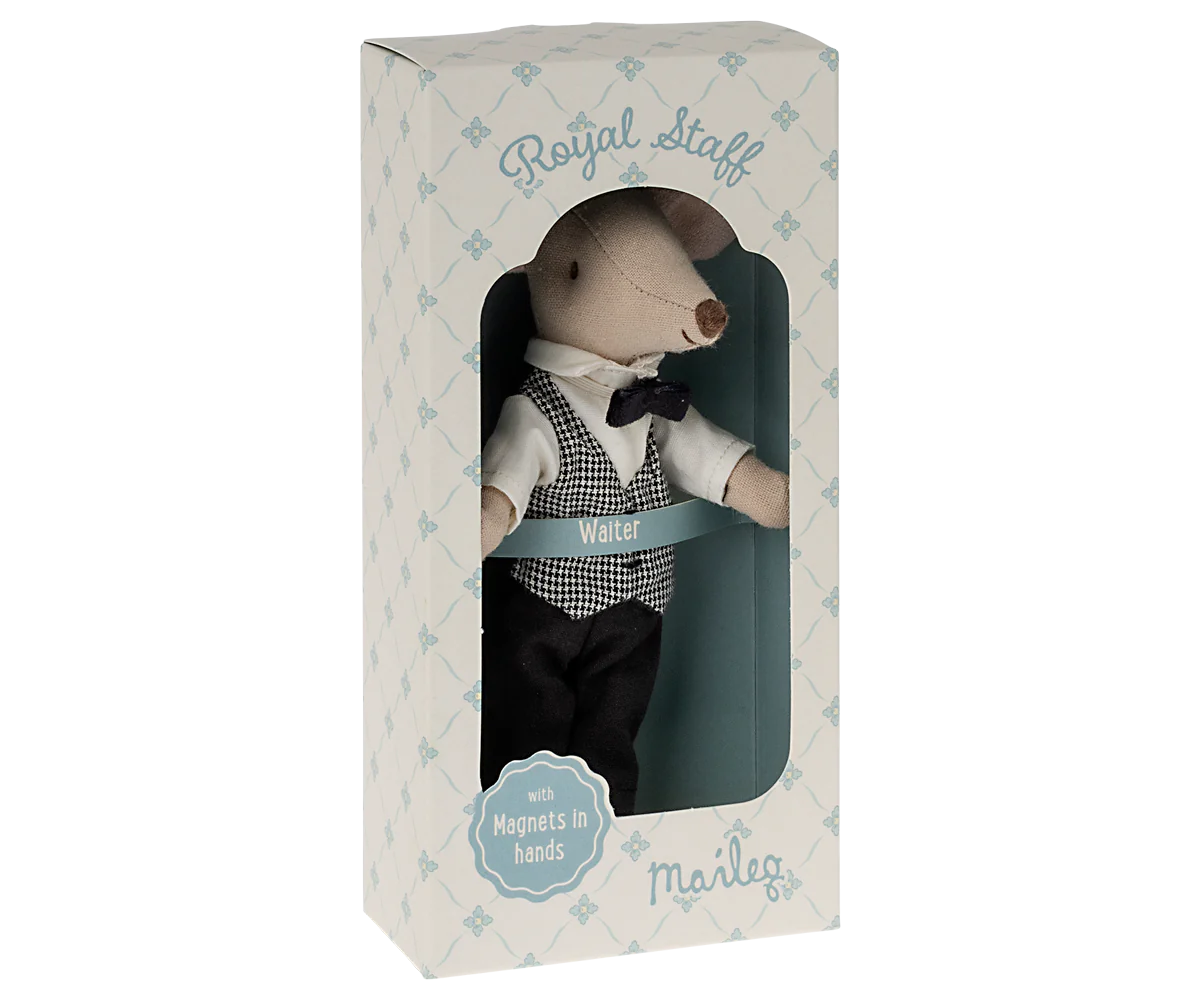 Maileg Waiter Mouse - Cheeky Junior