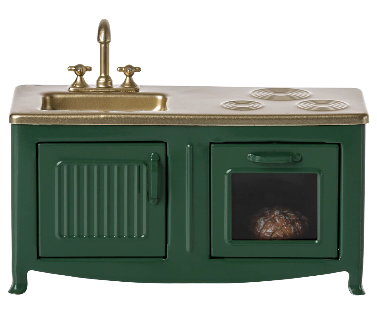 Maileg Kitchen Mouse Dark Green - Cheeky Junior