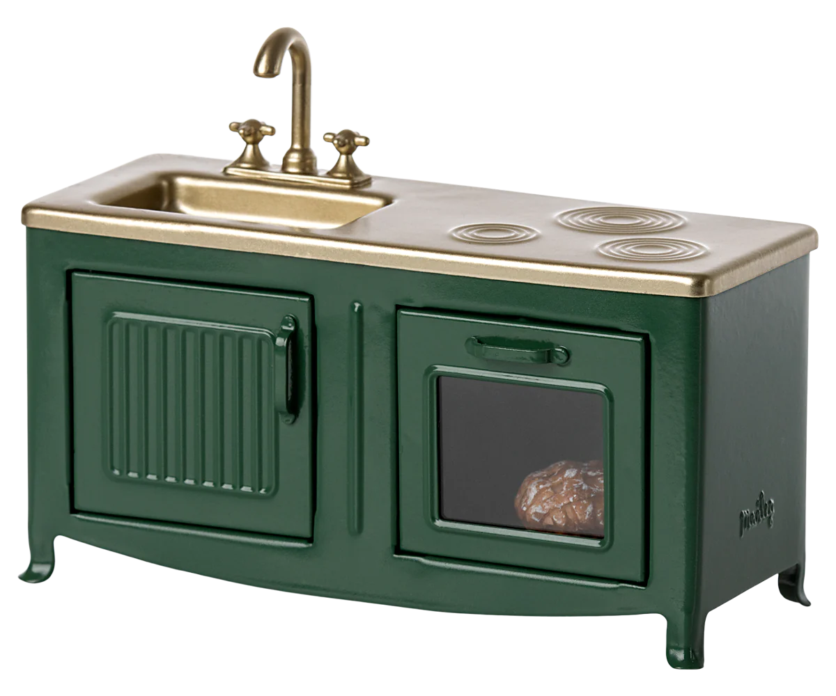 Maileg Kitchen Mouse Dark Green - Cheeky Junior