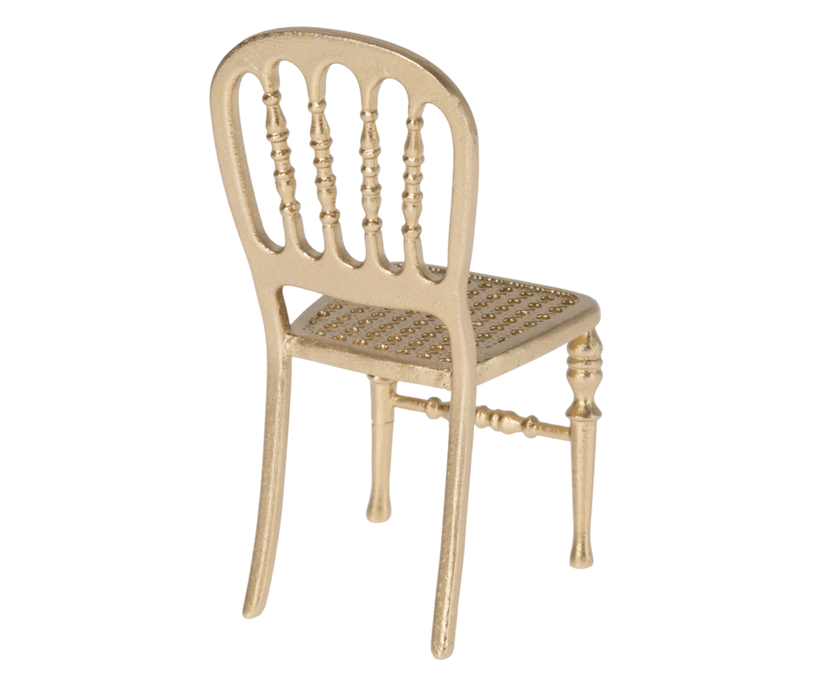 Maileg Chair Mouse Gold - Cheeky Junior