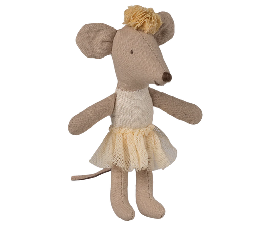 Maileg - Ballerina Little Sister Mouse Off-White
