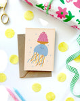 Load image into Gallery viewer, Lauren Sissons Studio - Jellyfish Mini Birthday Card
