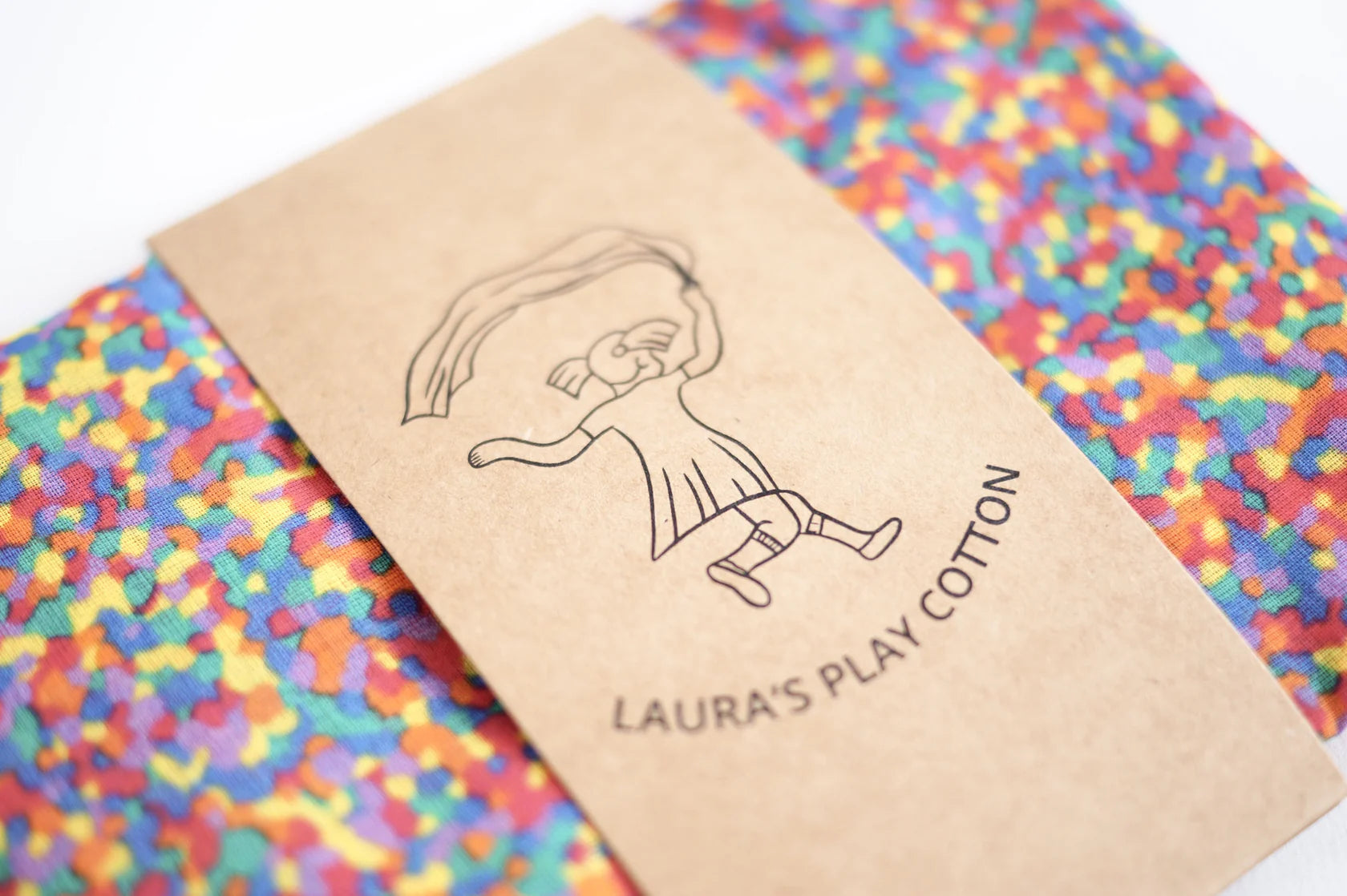 Laura’s Play Cotton - Confetti Rainbow 90cm x 90cm