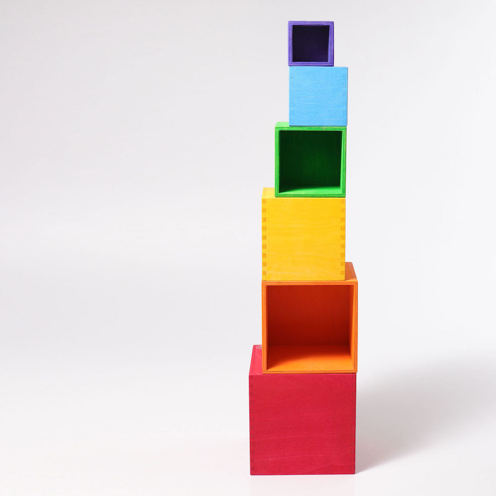 Grimm's - Stacking Boxes Rainbow