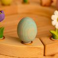 Load image into Gallery viewer, Bumbu Toys - Festive Blue Egg Decoration PRE-ORDER ETA End March
