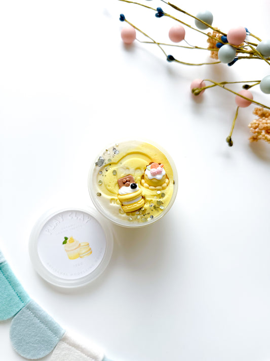 Play Clay - Sweet Treats Creamy Lemon Treats Yellow and White 130g