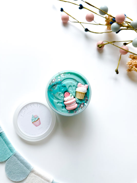 Play Clay - Sweet Treats High Tea Treats Turquoise and Pink 130g