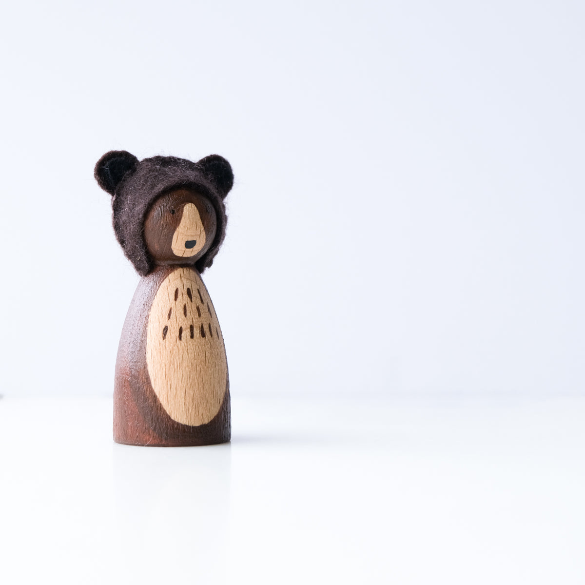Atale - Bear Wooden Peg Doll