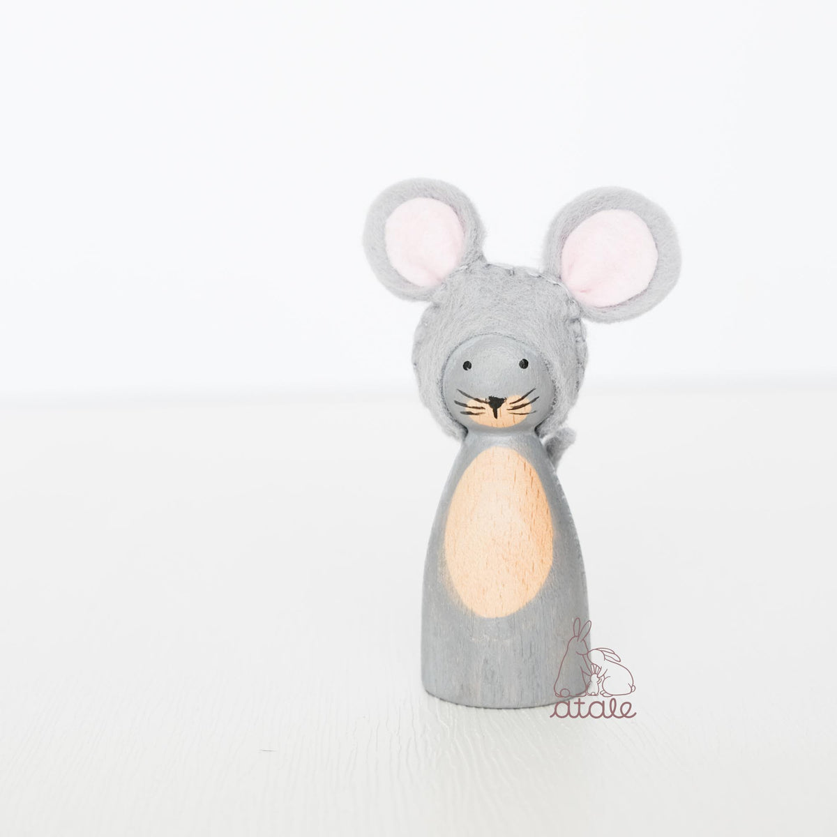 Atale - Mouse Wooden Peg Doll