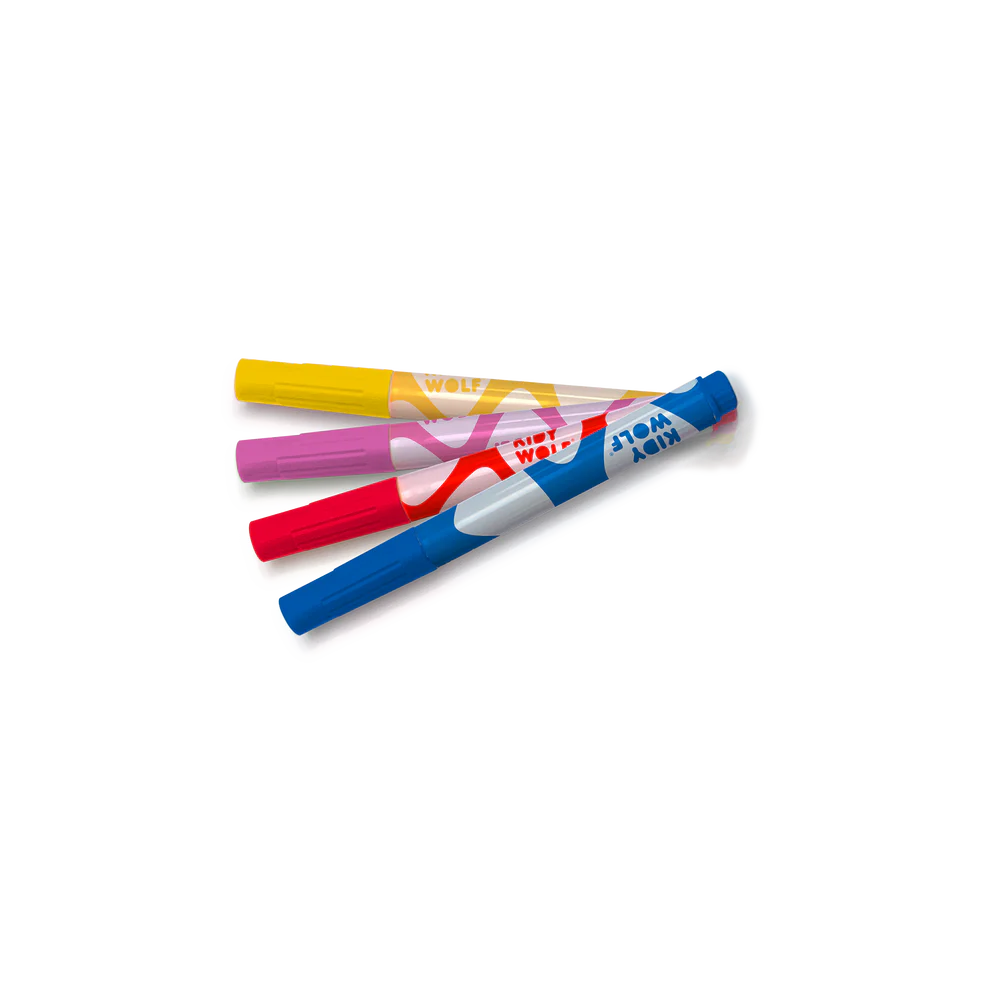 Kidywolf - Kidymarkers Red, Purple, Yellow and Blue