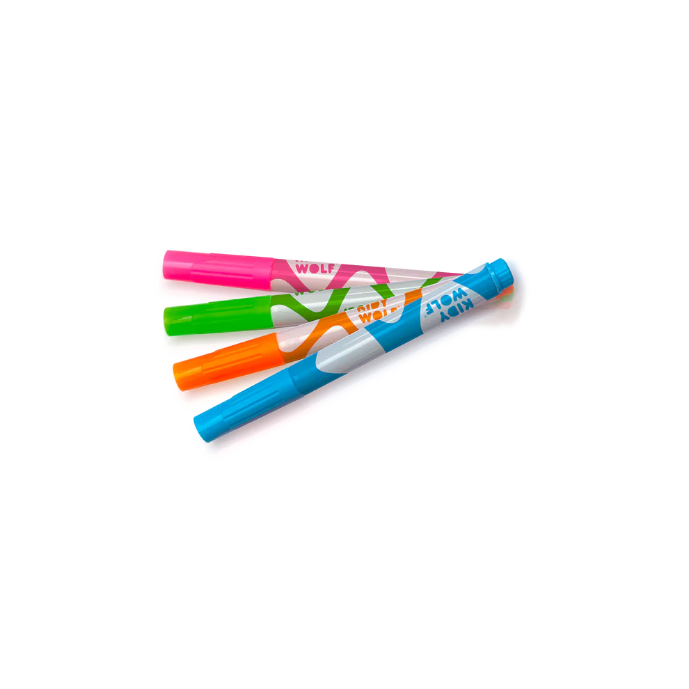Kidywolf - Kidymarkers Pink, Orange, Green and Blue