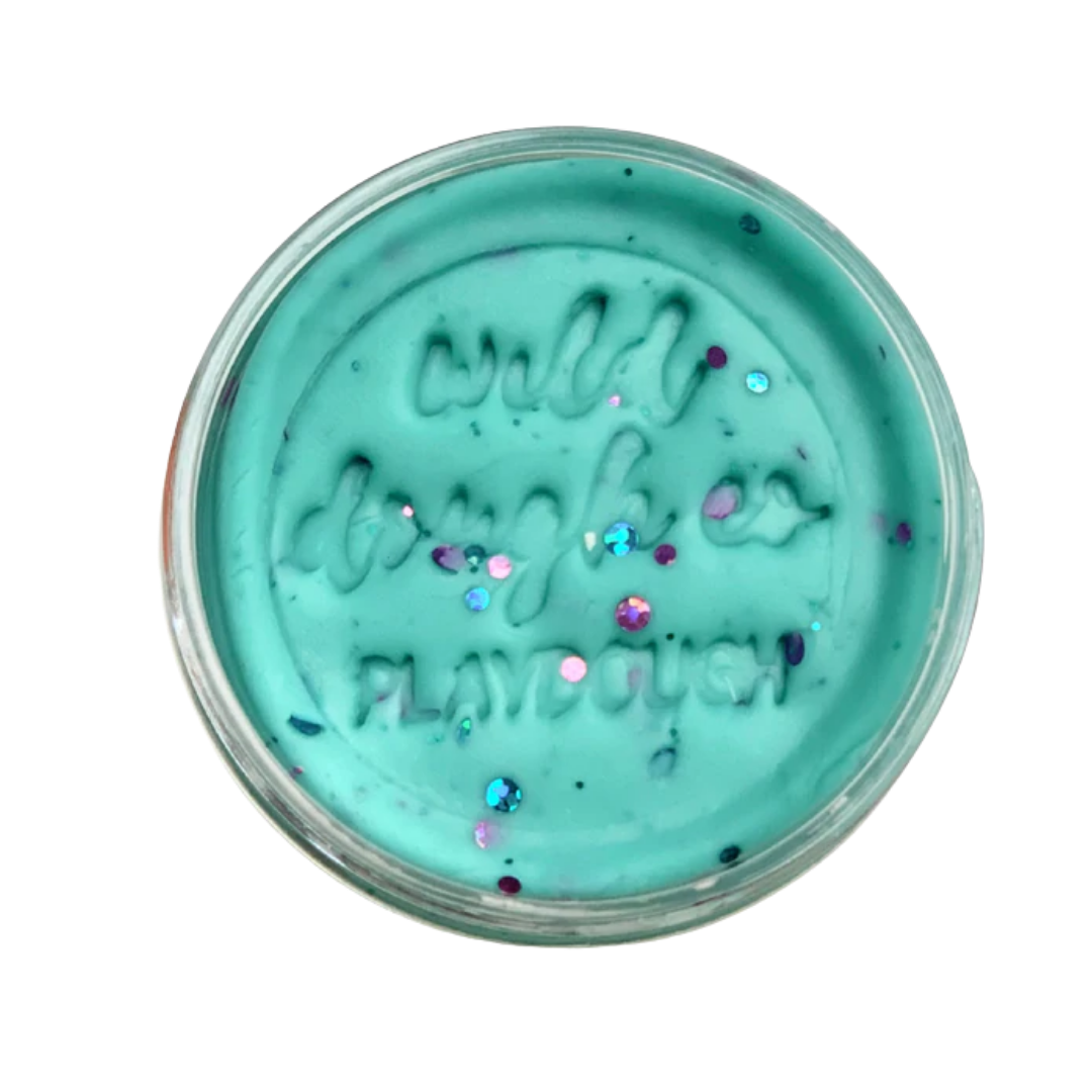 Wild Dough Mermaid Mint - Glitter Playdough