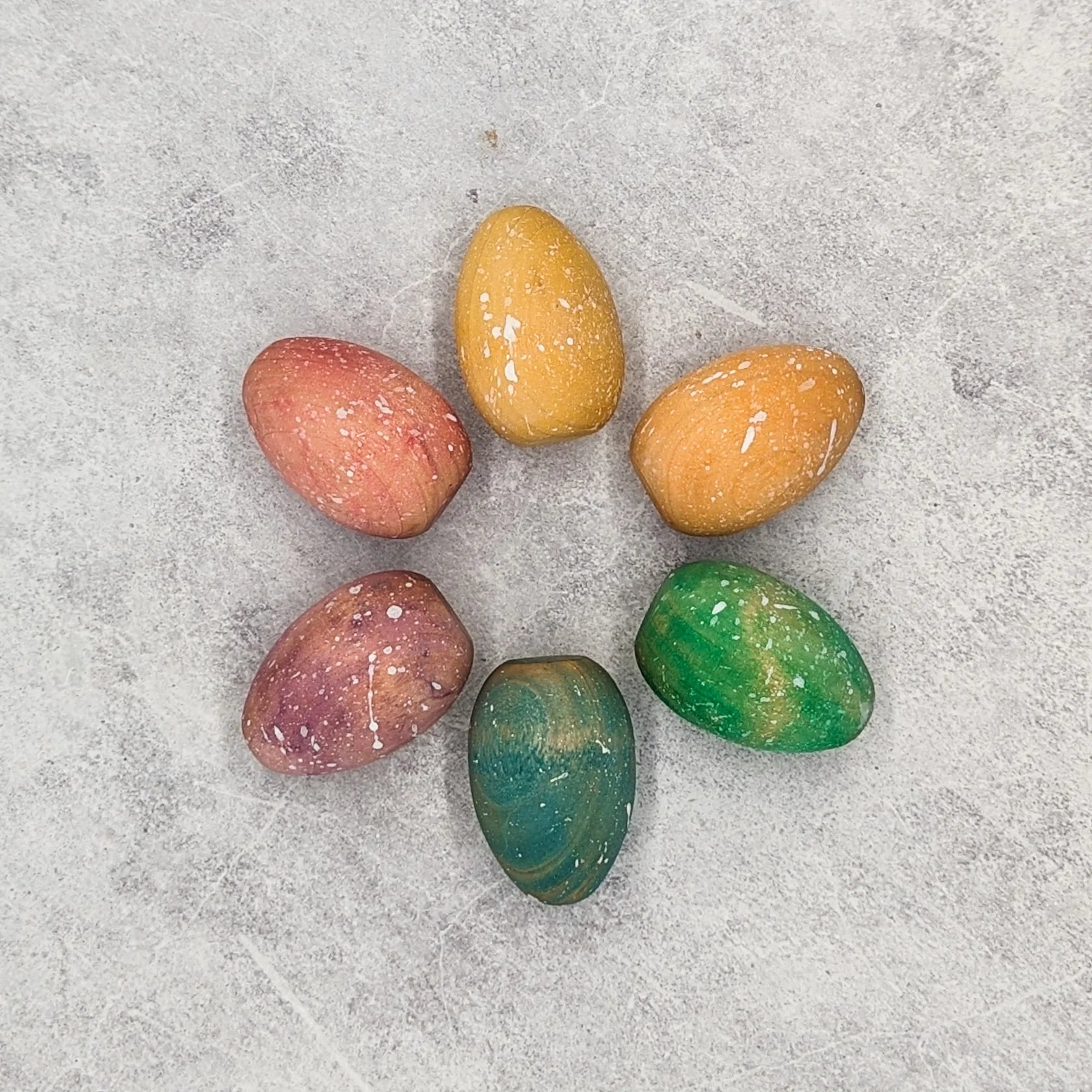 Nom Handcrafted Easter Eggs Set of 6 - Cheeky Junior