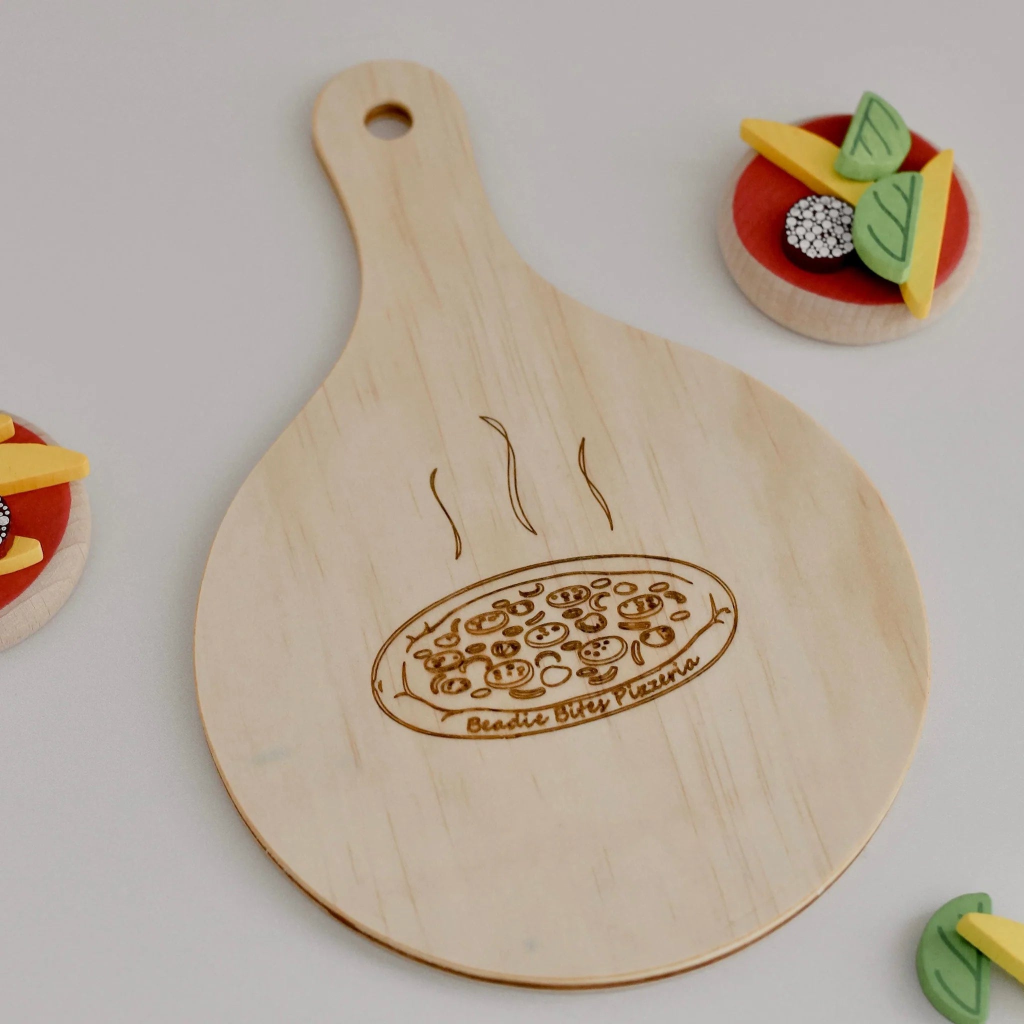 Beadie Bug Play Wooden Pizza Paddle