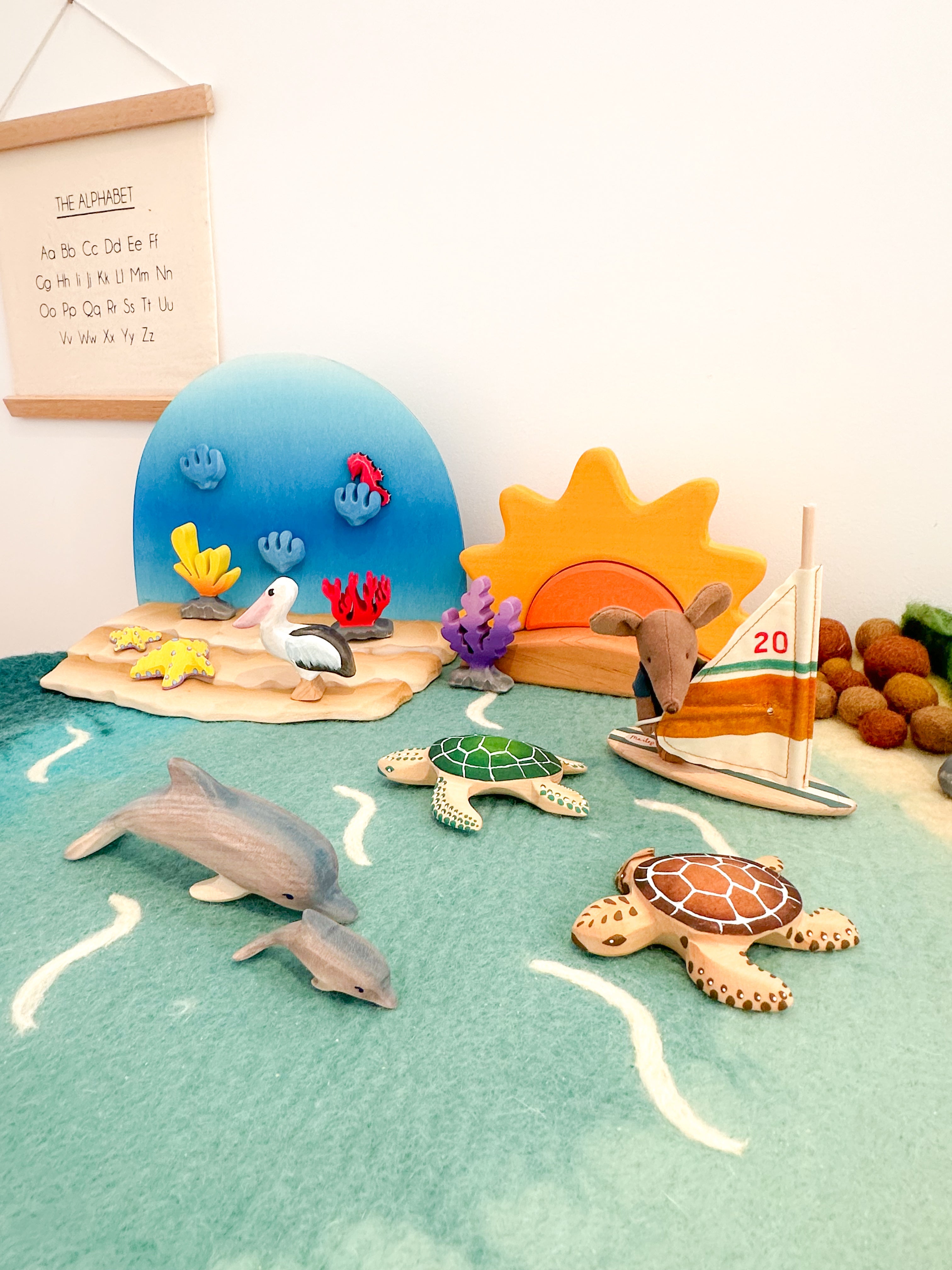 Bumbu Toys - Ocean Water, Seabed, Shells Set
