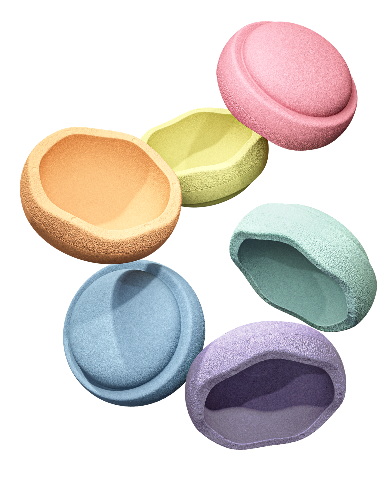 Stapelstein - Mini Rainbow Pastel Set of 6