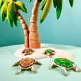 Load image into Gallery viewer, Bumbu Toys Turtle (Green and Brown)
