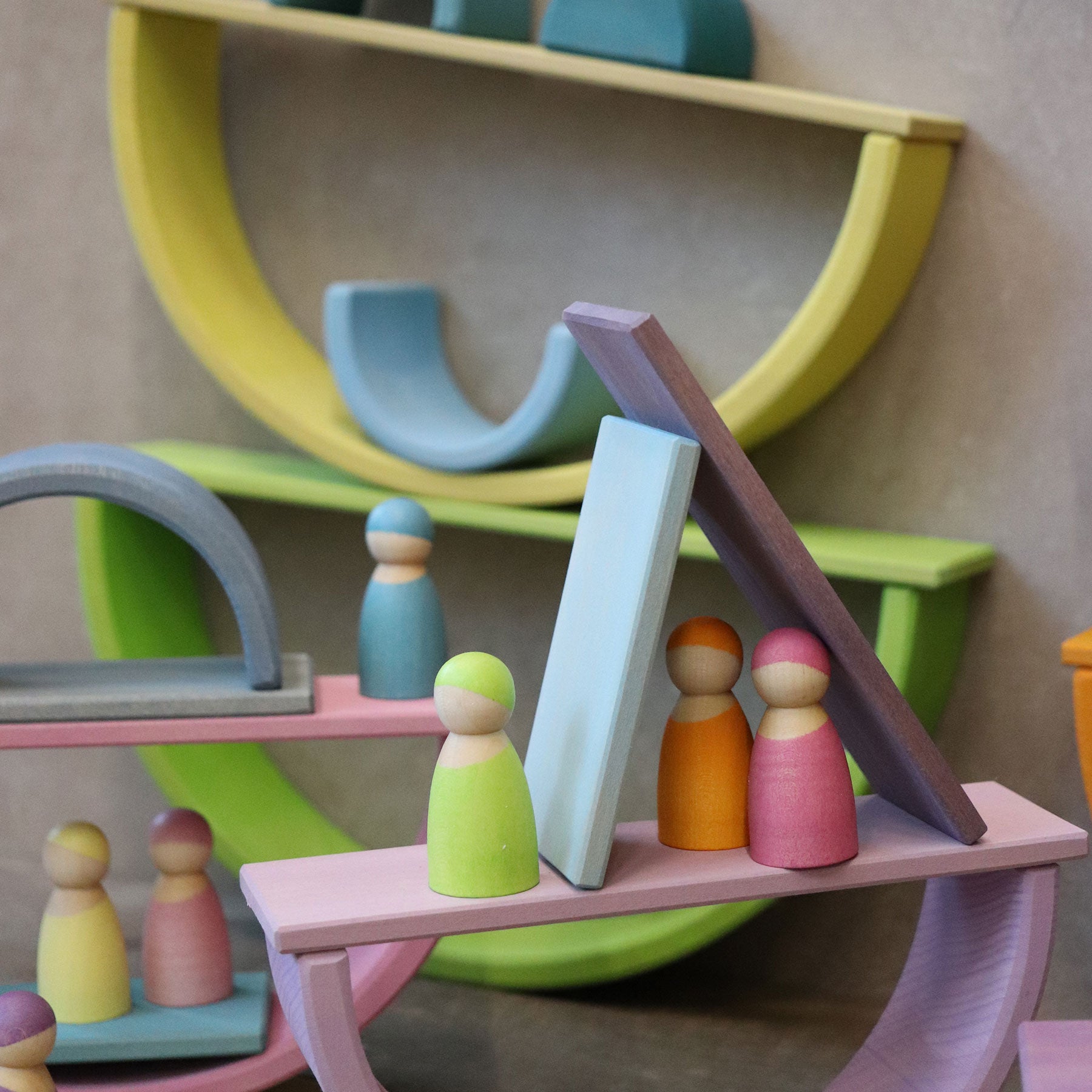 Grimm's Building Boards (Rainbow, Pastel and Natural) - Cheeky Junior