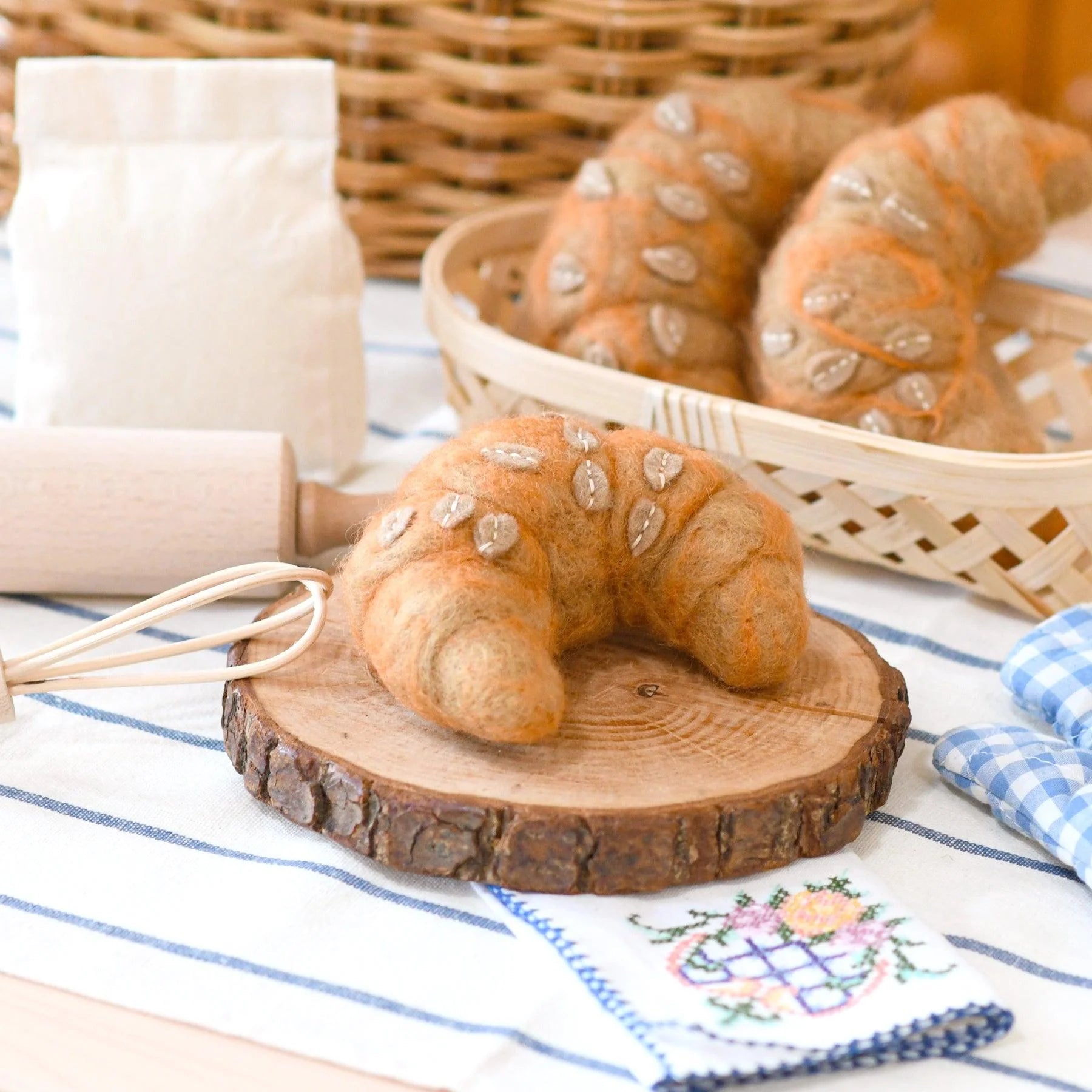 Tara Treasures Felt Almond Croissant - Cheeky Junior