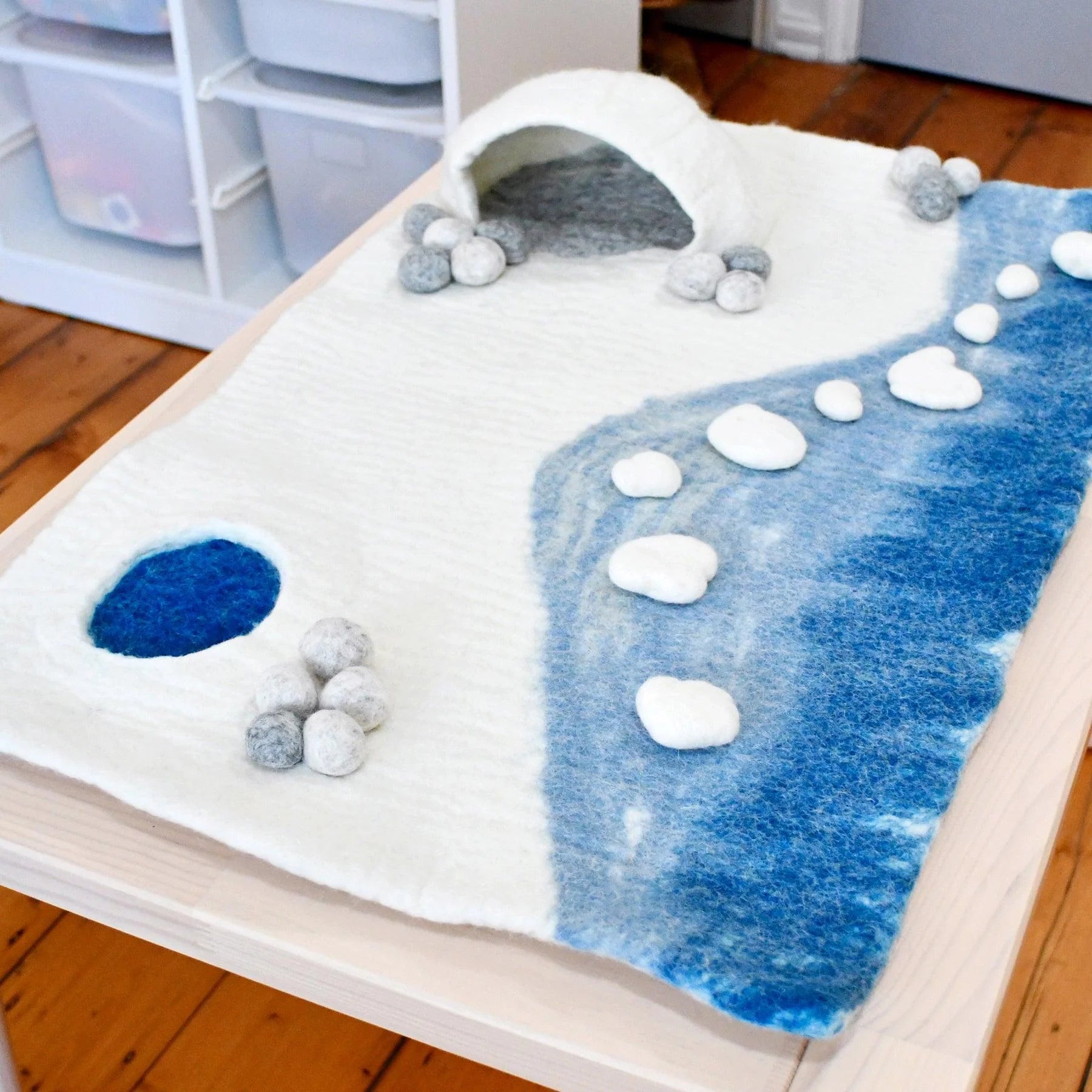 Tara Treasures Large Arctic Antarctic Polar Felt Play Mat Playscape - Cheeky Junior