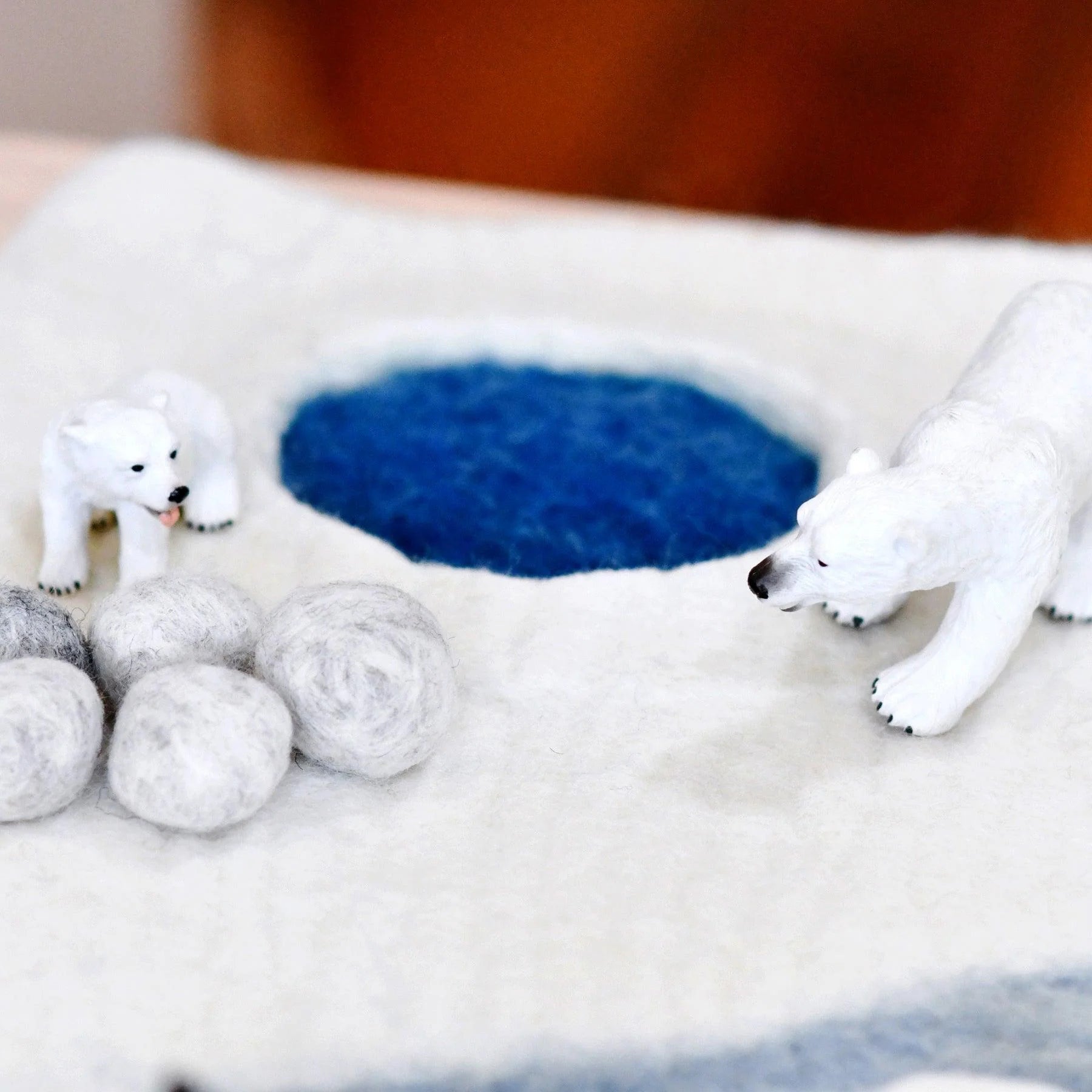 Tara Treasures Large Arctic Antarctic Polar Felt Play Mat Playscape - Cheeky Junior
