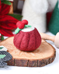 Load image into Gallery viewer, Tara Treasures Felt Christmas Red Velvet Bundt Cake
