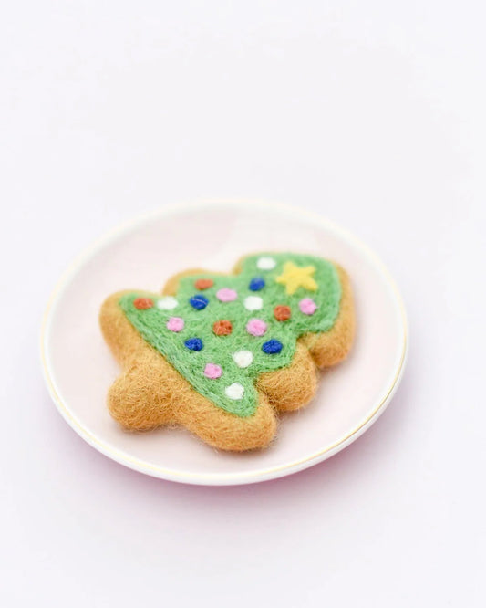Tara Treasures - Felt Christmas Tree Cookie