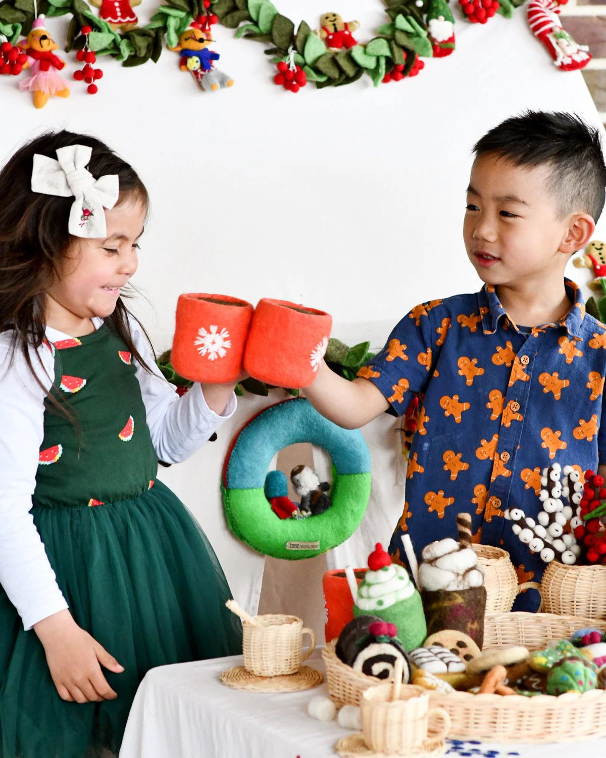 Tara Treasures - Felt Hot Chocolate Cacao with Marshmallows (Red Cup)