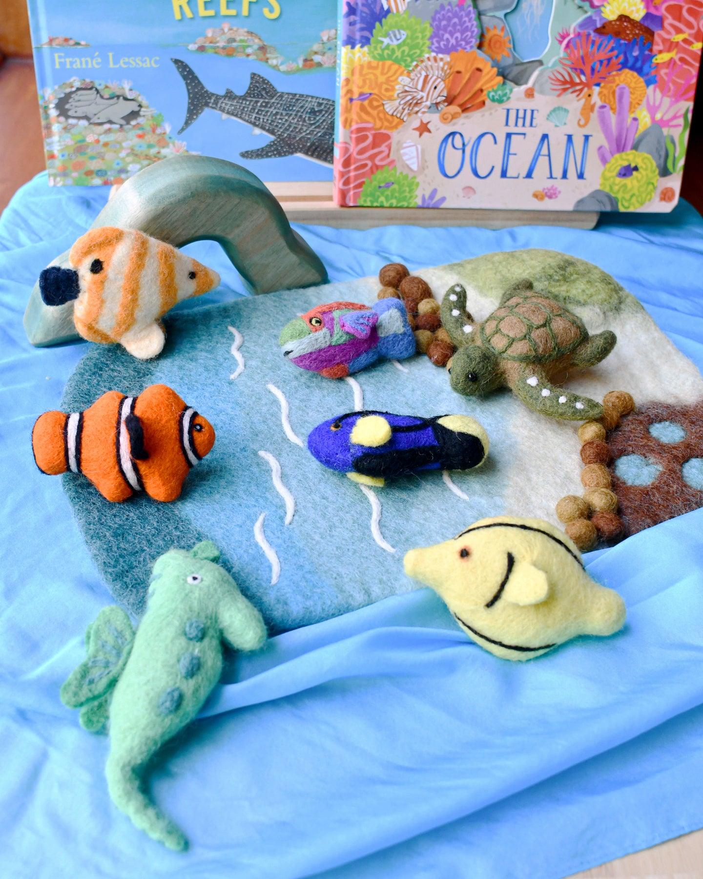Tara Treasures Felt Coral Reef Fish Toys Set