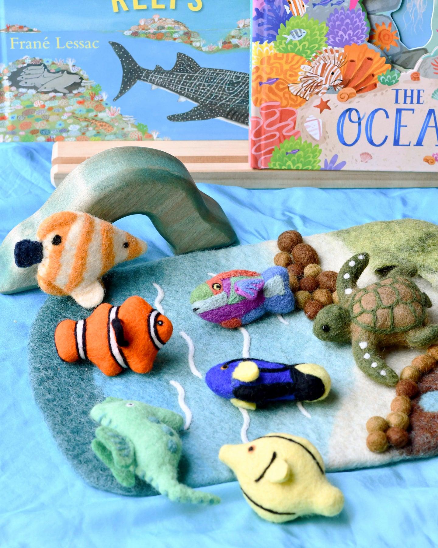 Tara Treasures Felt Coral Reef Fish Toys Set
