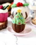 Load image into Gallery viewer, Tara Treasures - Felt Christmas Tree Cupcake
