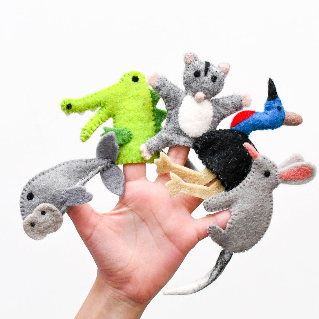 Tara Treasures Australian Animals Finger Puppet Set C