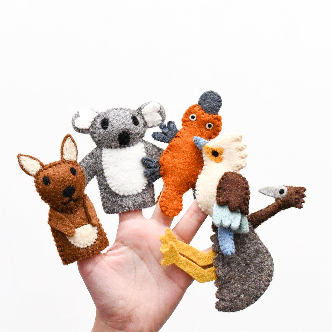 Tara Treasures Australian Animals Finger Puppet Set A