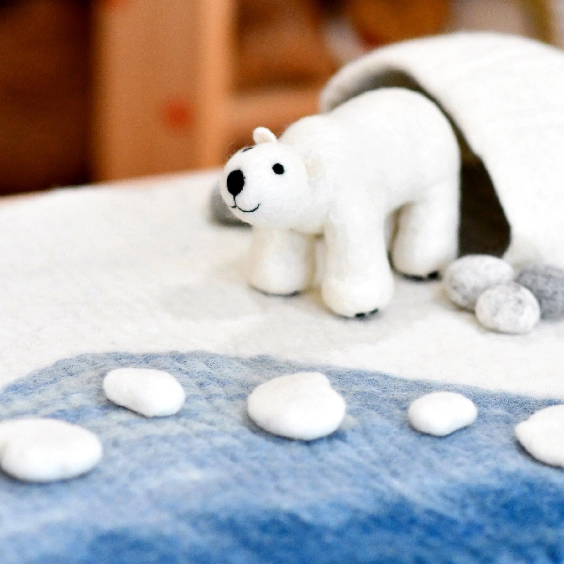 Tara Treasures Large Arctic Antarctic Polar Felt Play Mat Playscape - Cheeky Junior