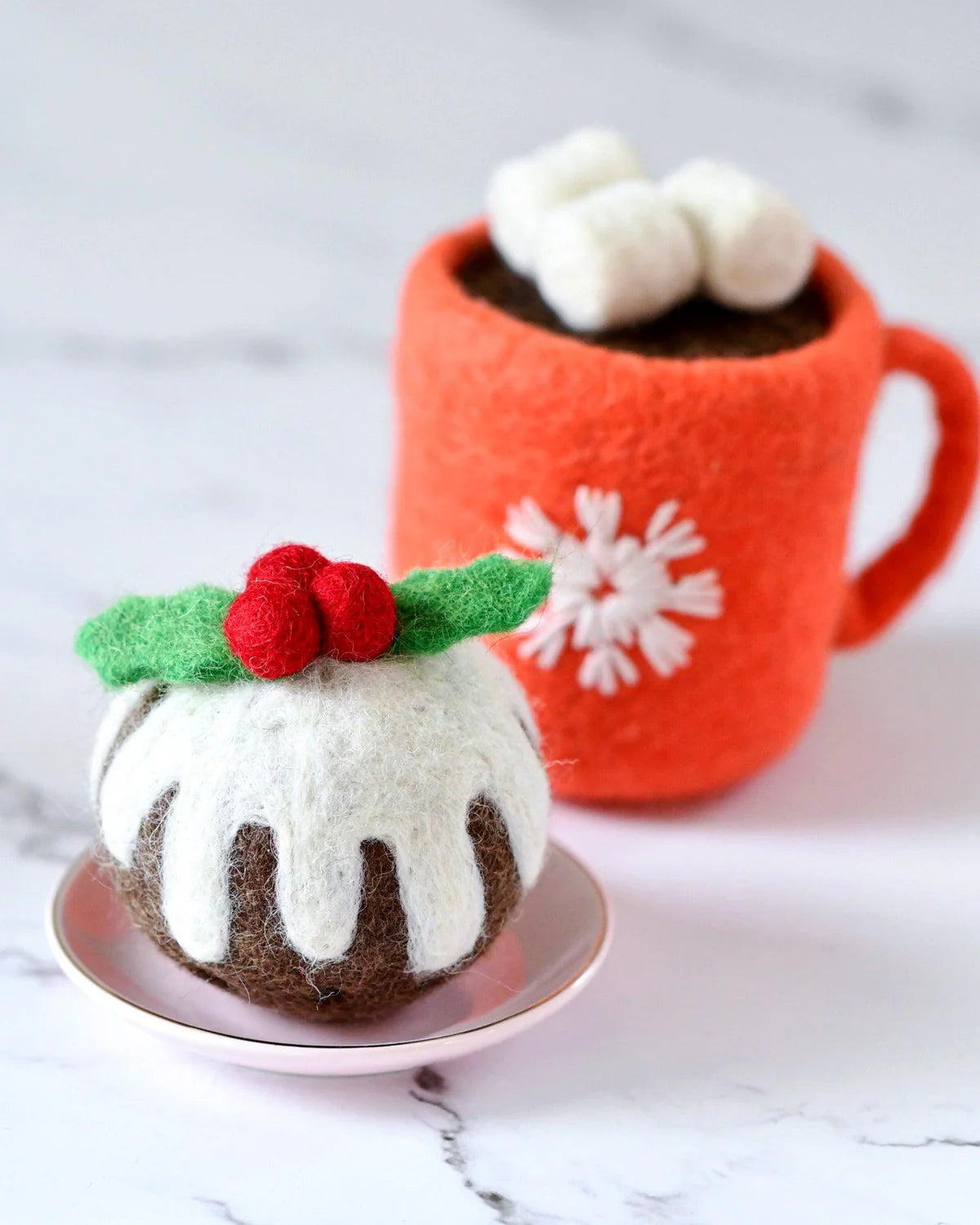 Tara Treasures Felt Christmas Pudding (Round)