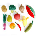 Load image into Gallery viewer, Tara Treasures Felt Vegetables and Fruits Set B - 11 pieces
