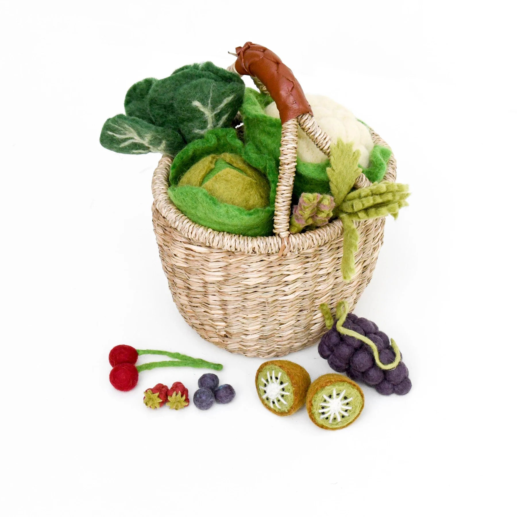 Tara Treasures Felt Vegetables and Fruits Set C - 15 pieces - Cheeky Junior