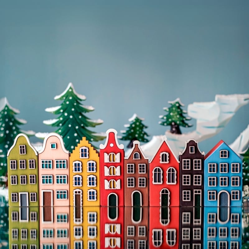 Bumbu Toys - Festive Houses