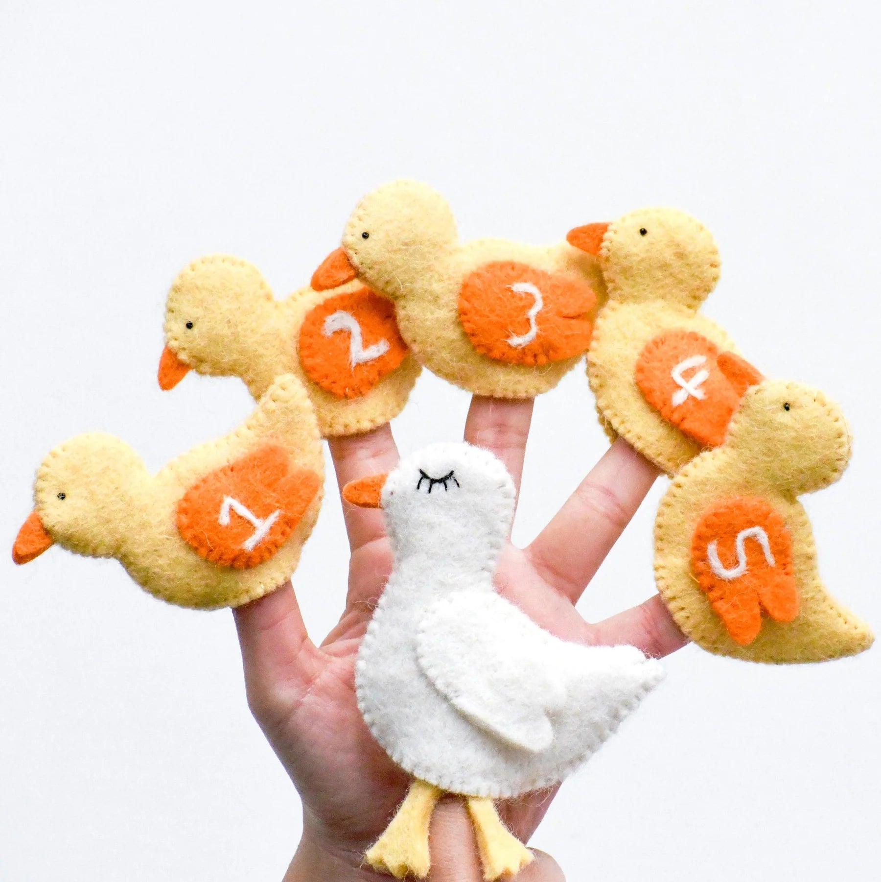 Tara Treasures Five Little Ducks Finger Puppet Set - Cheeky Junior