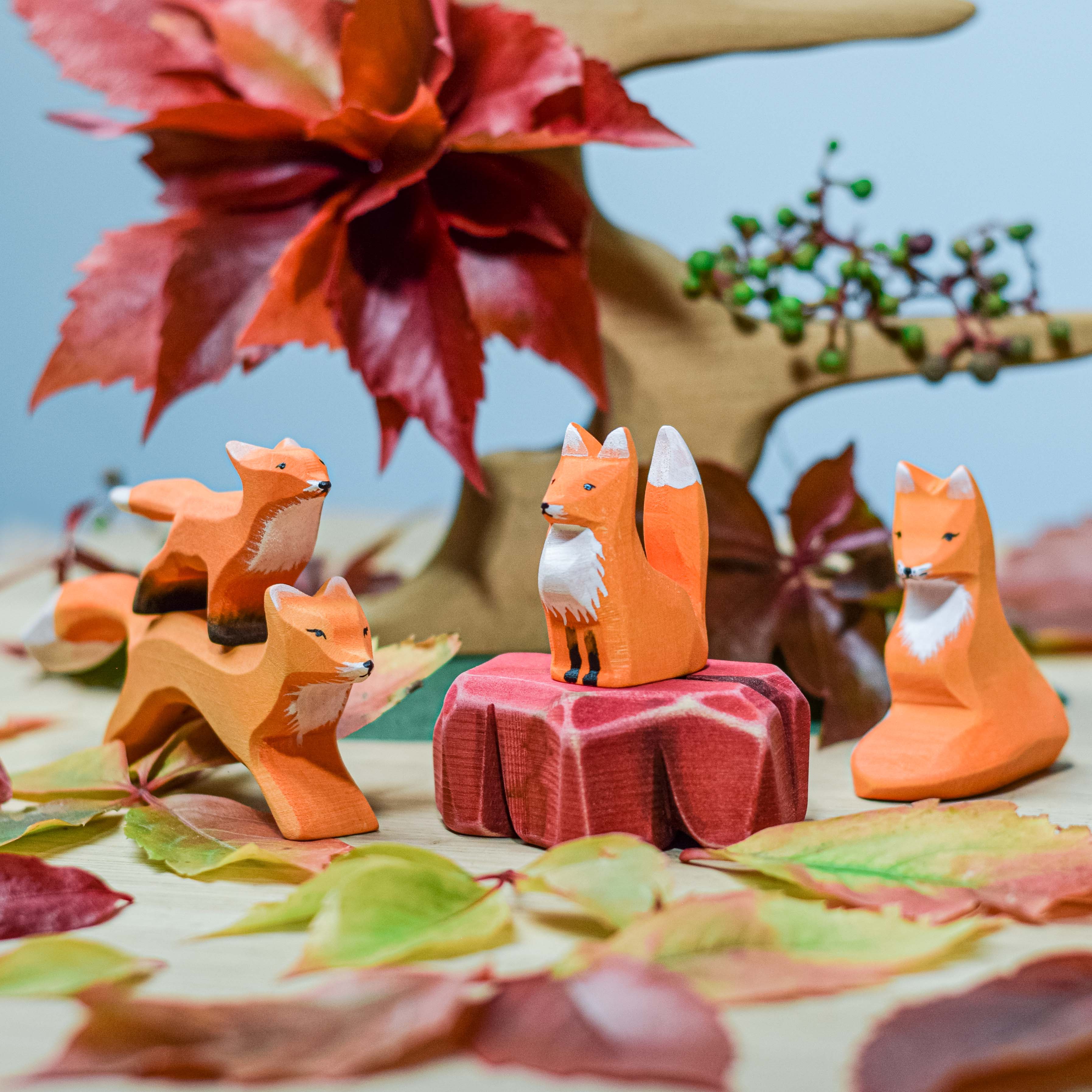 Bumbu Toys Fox (Sitting and Running) - Cheeky Junior