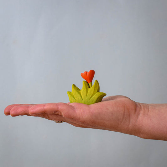 Bumbu Toys - Grass with Orange Flower Small