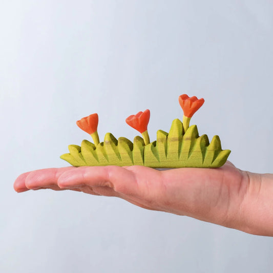 Bumbu Toys - Grass with Orange Flower Large